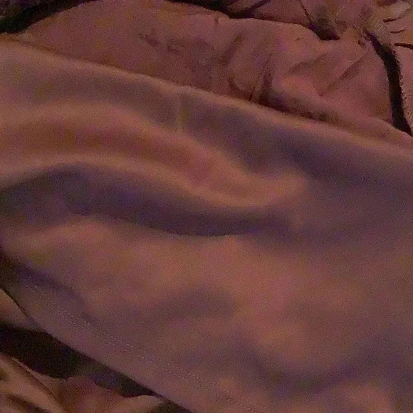 A U W Size Large Plum Ruffle Straps & Smocked Dress. New With Tags - Picture 7 of 9